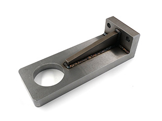 Pieza de acero de mecanizado CNC de alta precisión con soldadura